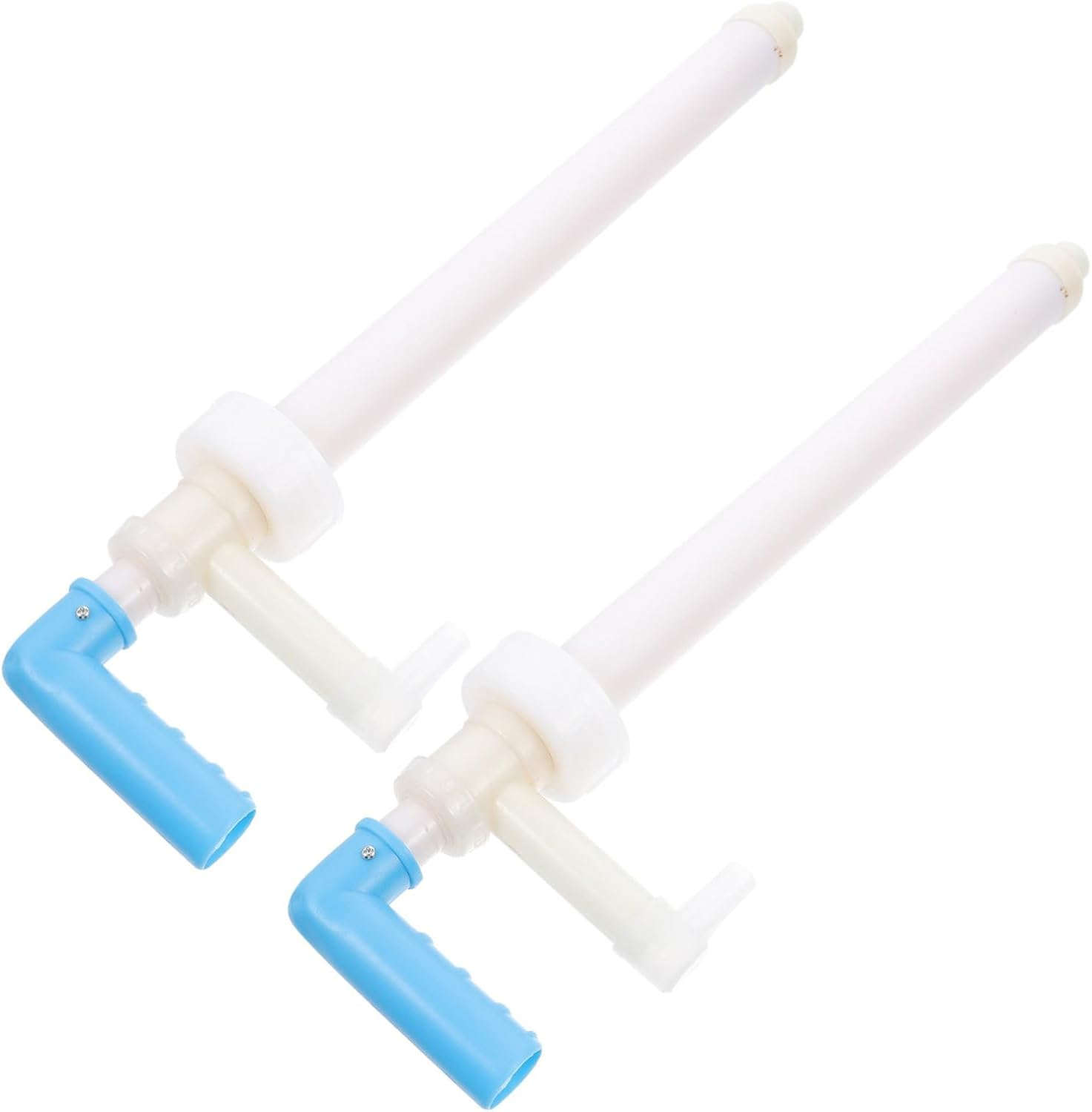 PRETYZOOM 20L Chemical Bucket Hand Pump Liquid Dispenser Set of 2 Manual Plastic Fluid Pump for Household and Industrial Use image number 3