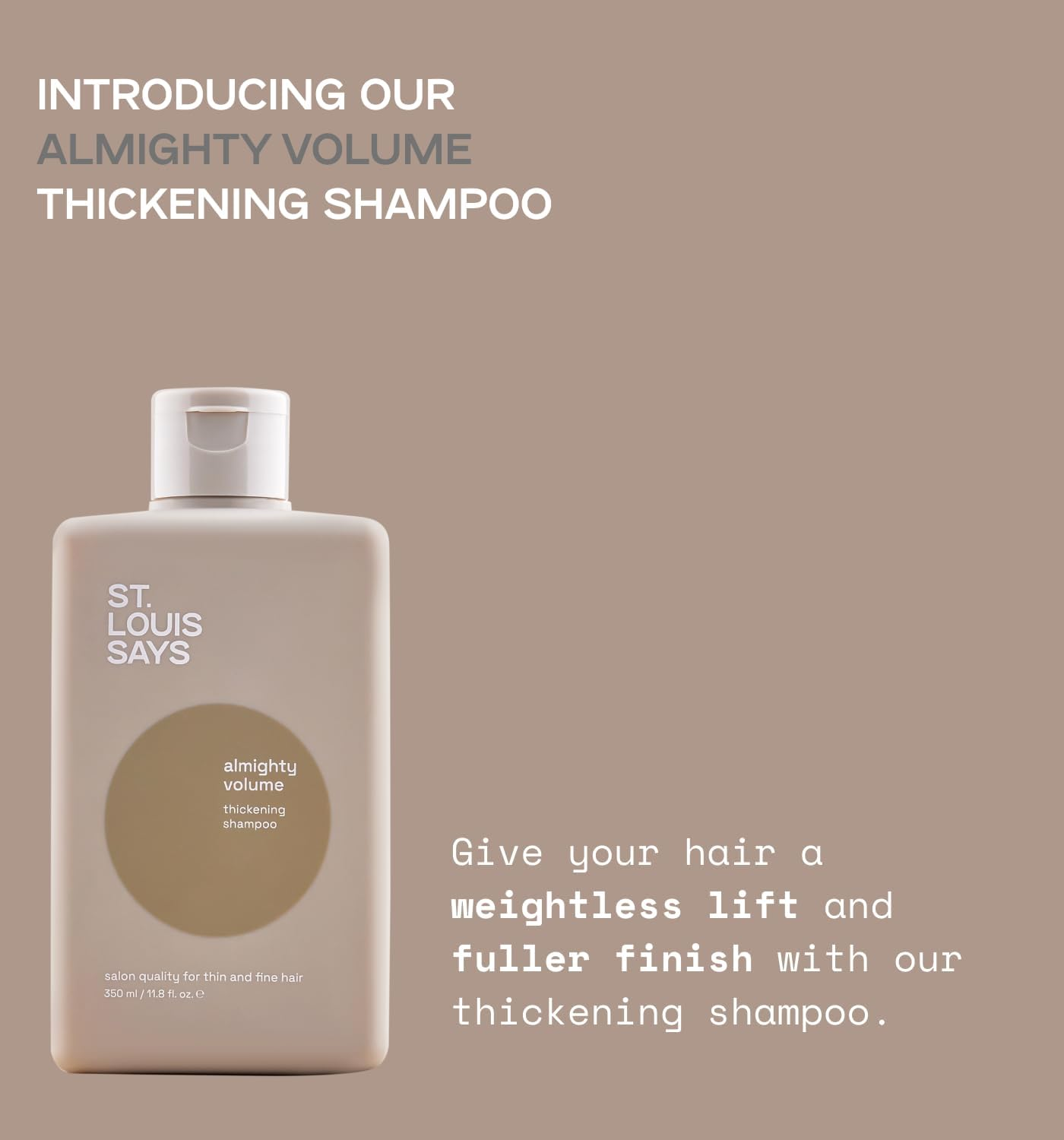 Almighty Volume Thickening Shampoo &ndash; Lifting & Densifying Shampoo for Fine, Flat Hair &ndash; Boosts Volume, Strength & Scalp Health &ndash; Lightweight Formula for All Hair Types image number 2