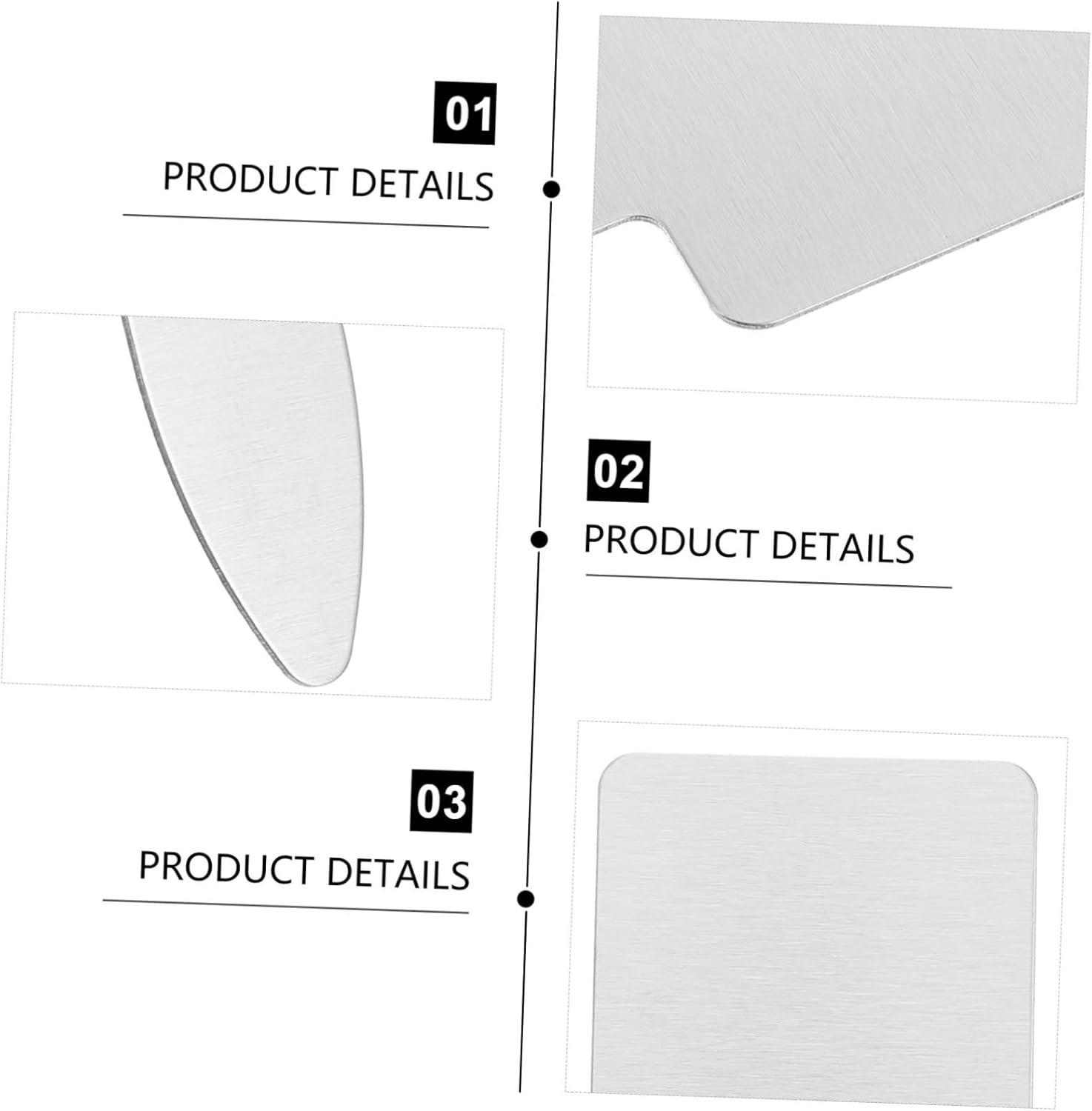 Sosoport 50Pcs Stainless Steel Succulent Labels for Plant Tags Outdoor Garden Markers Thickened Gardening Tags image number 3