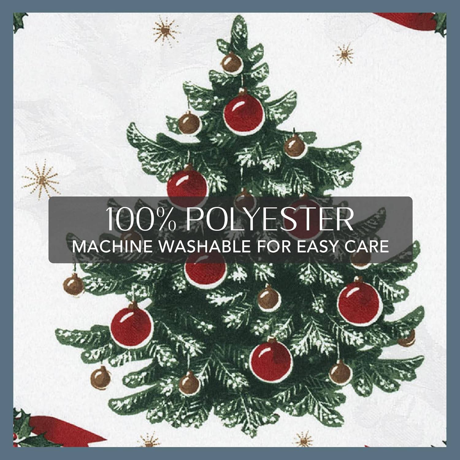 Elrene Home Fashions Villeroy & Boch Toy'S Delight Christmas Napkins, Holiday Dinner Napkins, 17 Inches X 17 Inches, Set of 4 image number 1