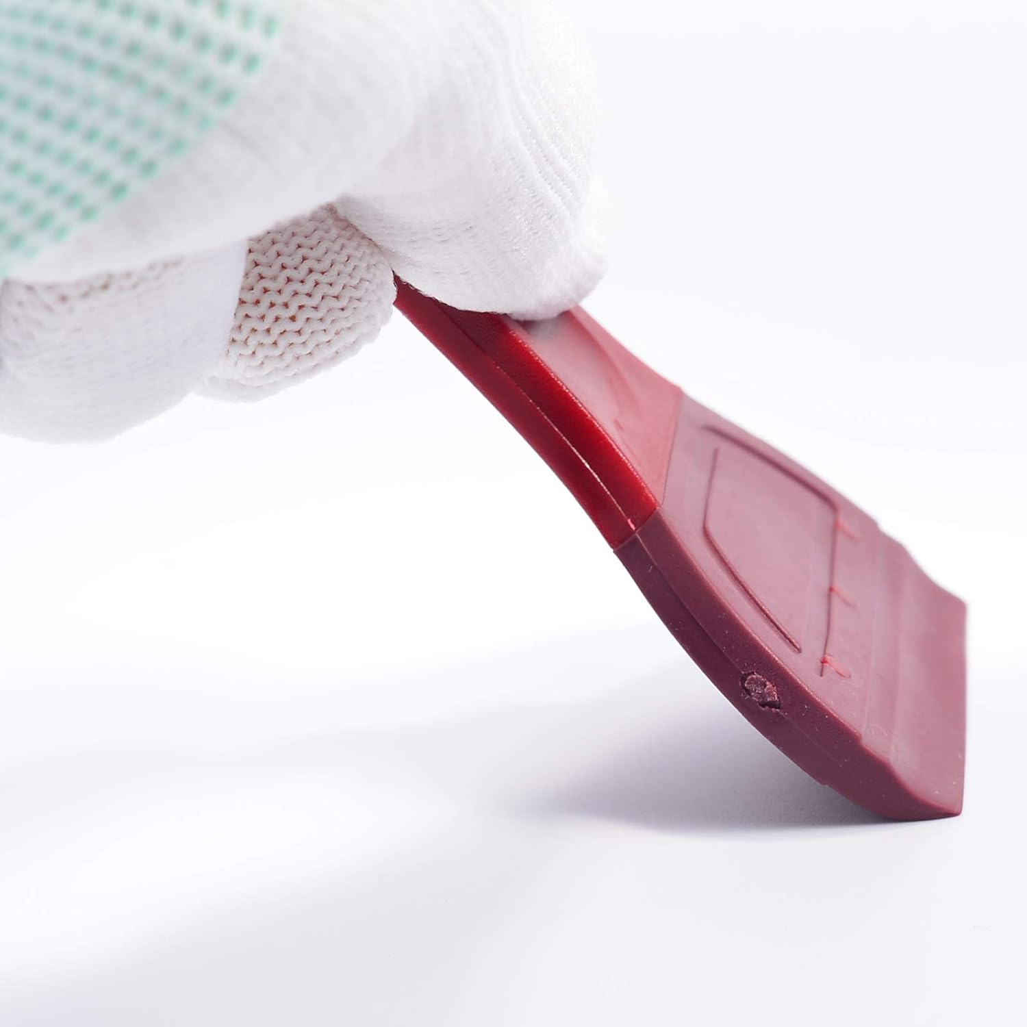 AHCHAY Small Squeegee Soft Rubber Blade 2.3 Inch Mini Size for Screen Printing, Chalk Paste or Ink, Self-Adhesive Vinyl, Desktop Screen Cleaning, Big Version, Pack of 2