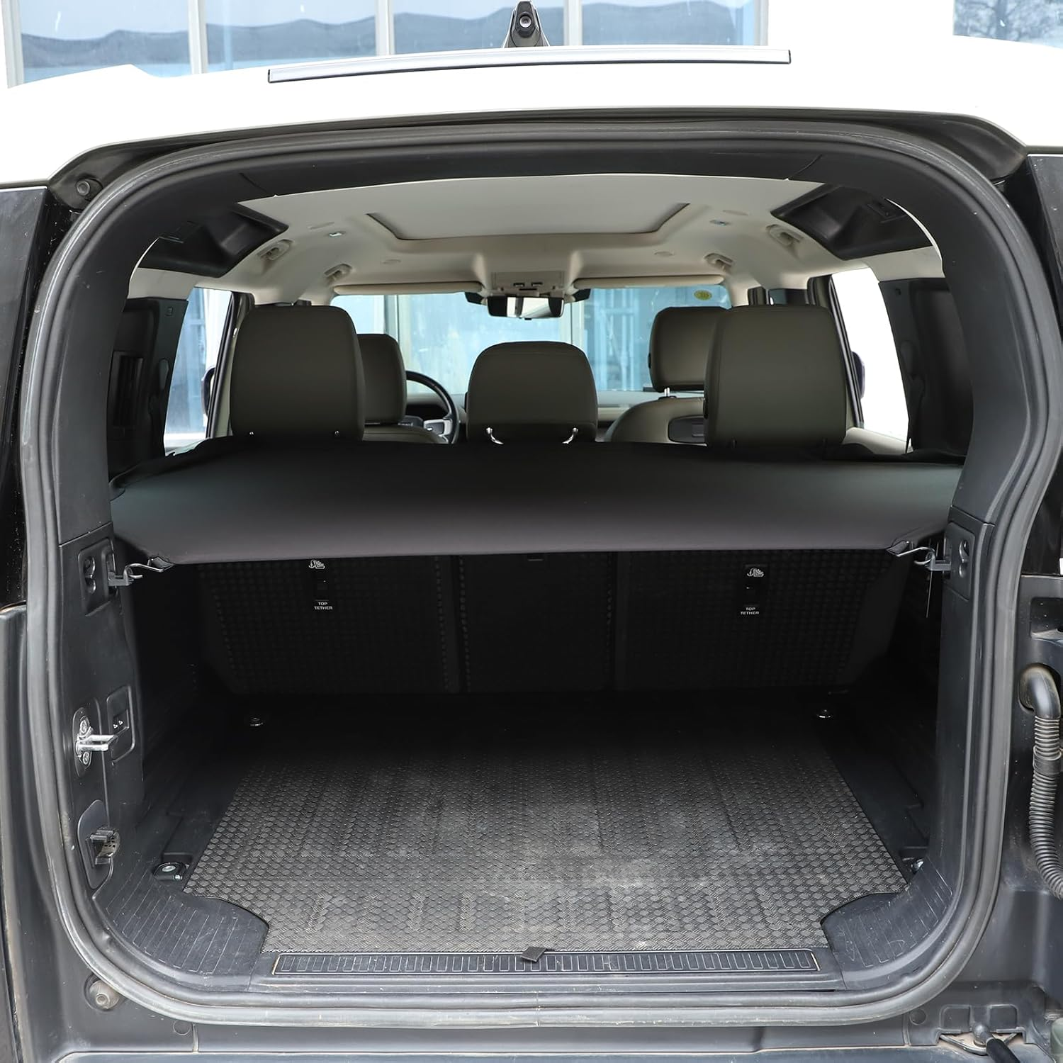 PIUGILH Trunk Cargo Cover Compatible with Land Rover Defender 110 2020-2025, Rear Trunk Cargo Luggage Security Shade Cover Interior Accessories image number 4