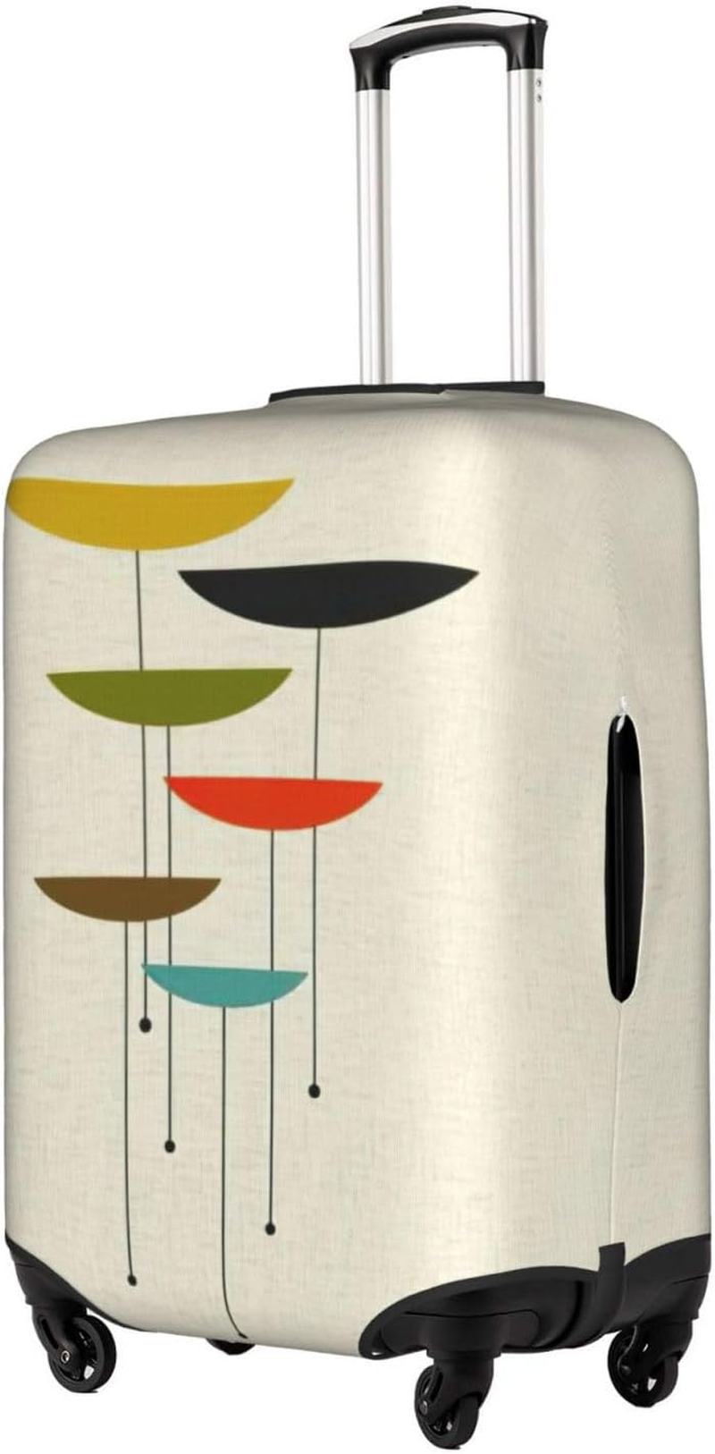 Odddot Mid Century Modern Prints Print Travel Luggage Cover,Suitcase Protector Cover, Washable Baggage Covers,For 18-32 Inch Luggage, Mid Century Modern Prints, Medium image number 3