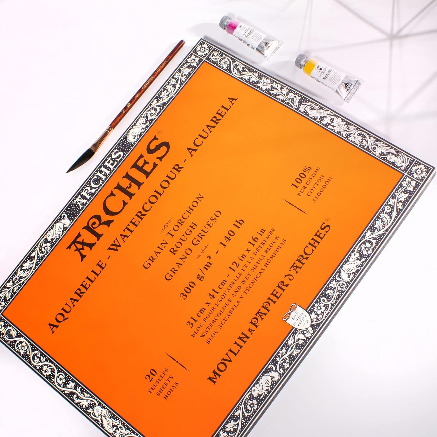 Arches Watercolor Paper Block, Rough, 12" X 16", 140 Pound image number 6