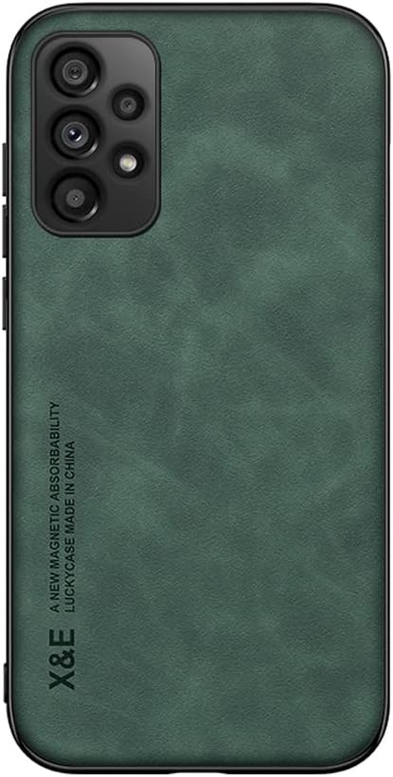 Kepuch Silklike Case for Samsung Galaxy A52 5G - Cover Bumper Built-In Metal Plate for Samsung Galaxy A52 5G - Green image number 2