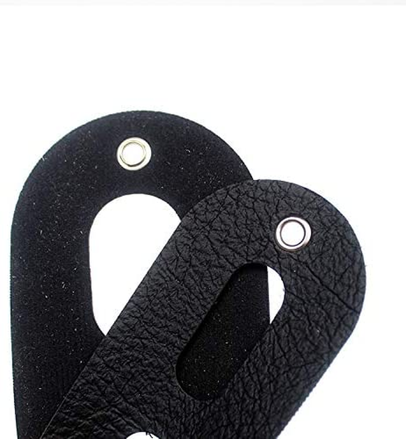 Outdoor Adjustable Black Soft Leather Lizard Leash Harness Set for Amphibians and Small Pet Animal image number 2