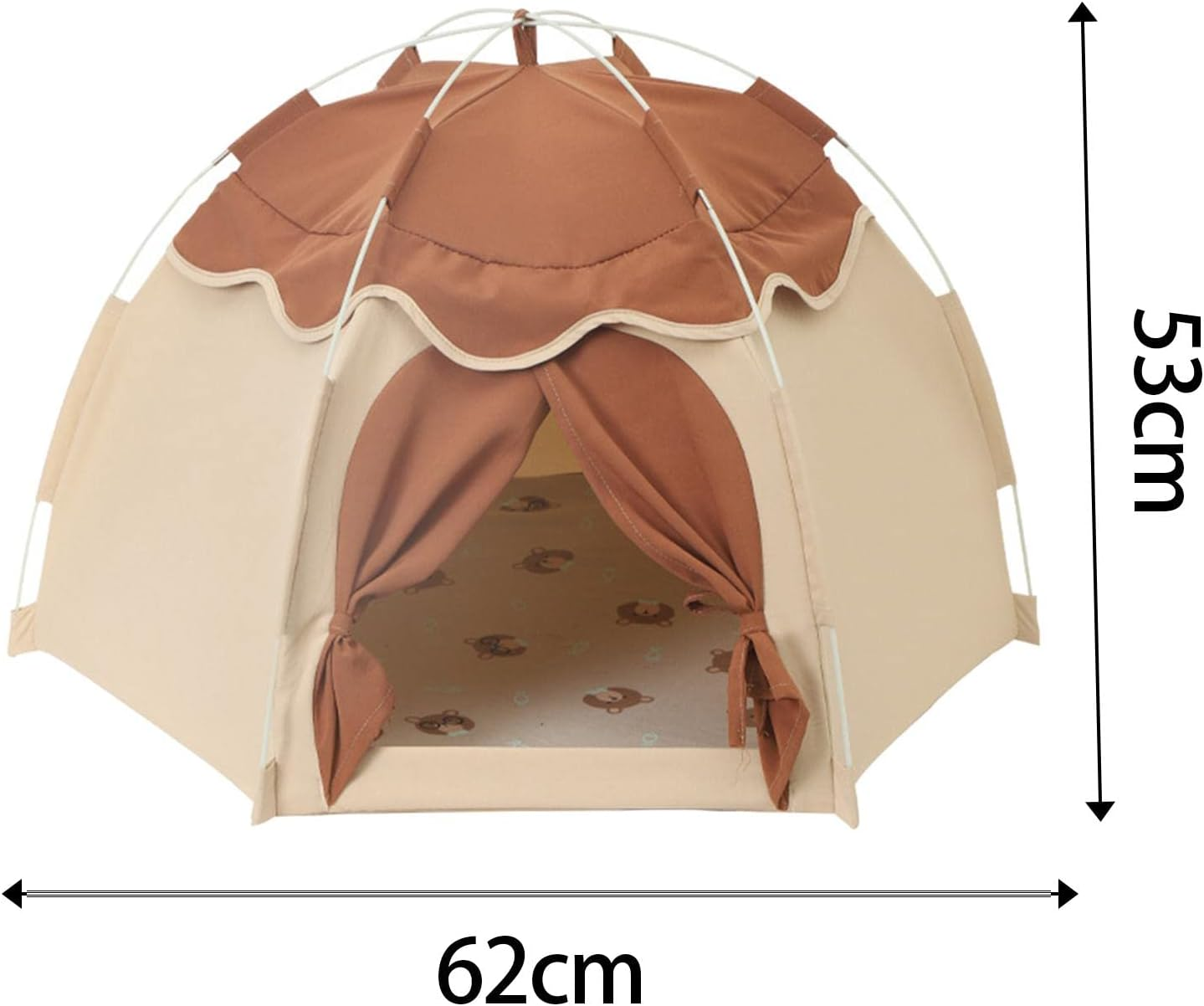 Pet Tent Cat Tents for Indoor Cats with Cushion Nest Comfortable Cat House Bed Cat Bed Cave for Small Animals Rabbits Kitten Puppy Camping image number 6