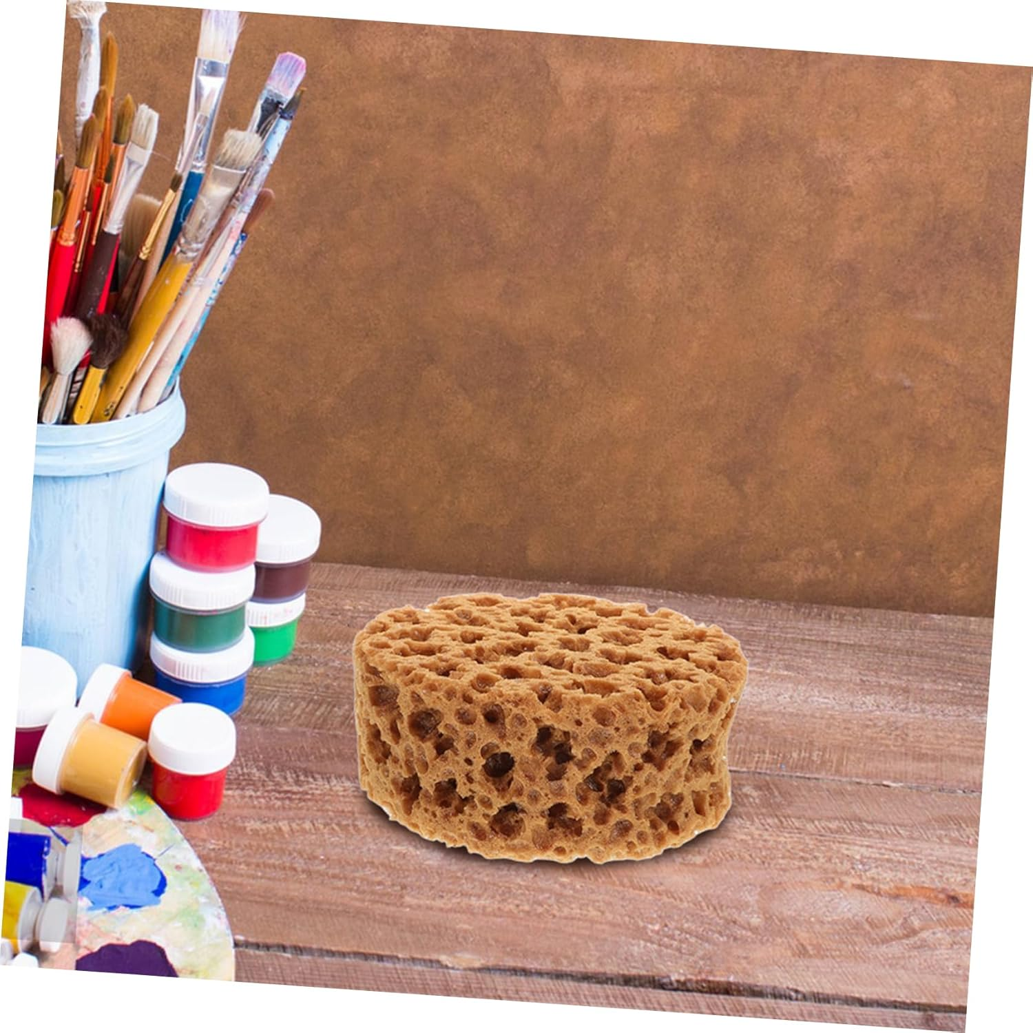 Stencil and Artist Paint Sponge Brush for Decorative Wall and Furniture Painting, Small Seaweed Foam Craft Tool for Fine Art and Diy Craft Painting image number 1