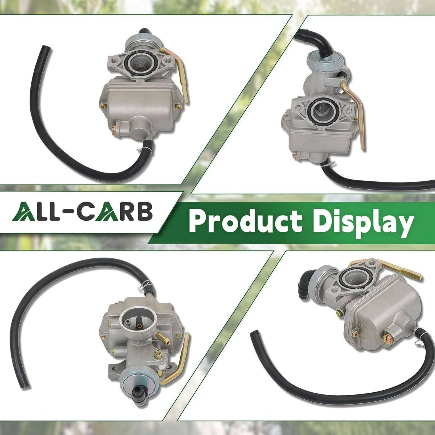 ALL-CARB Carburetor and Throttle Cable Replacement for Honda CRF80F XL70 SL70 XL75 XR80 XR80R Carb