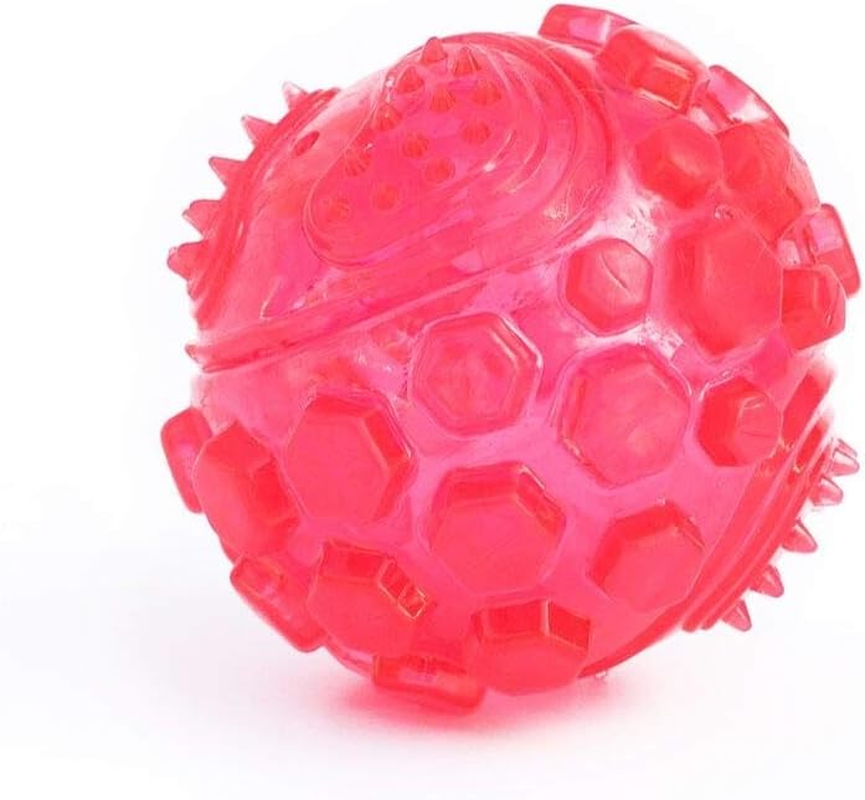 Zippy Paws - Zippytuff Squeaker Ball Dog Chew Toy - Pink, Small