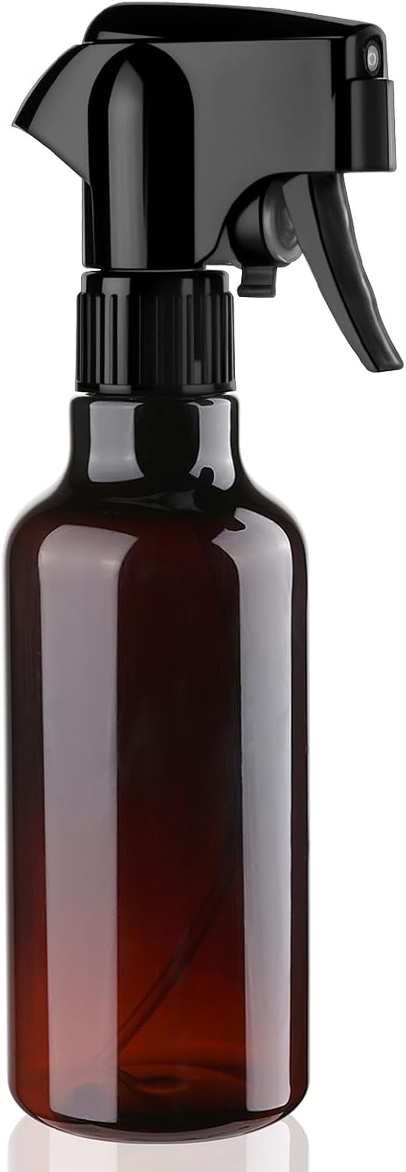 Hethyo Plastic Spray Bottles 12Oz Mist Spraying Bottle Heavy Duty Empty Water Spray Bottles for Hair, Cleaning Solutions, Plants，Essential Oils 2 Pack (Brown-2Pcs)