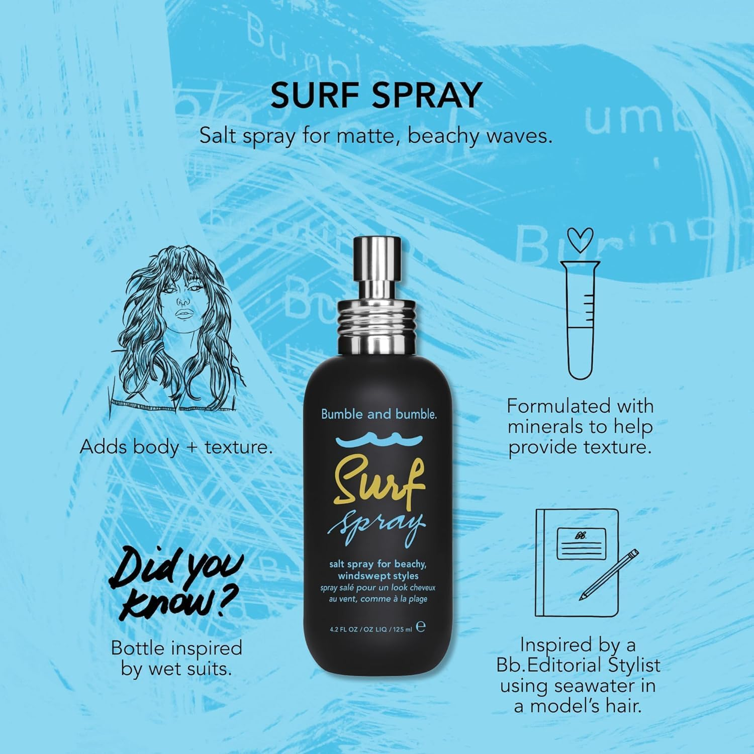 Bumble and Bumble Surf Spray for Unisex 4 Oz Hairspray image number 5