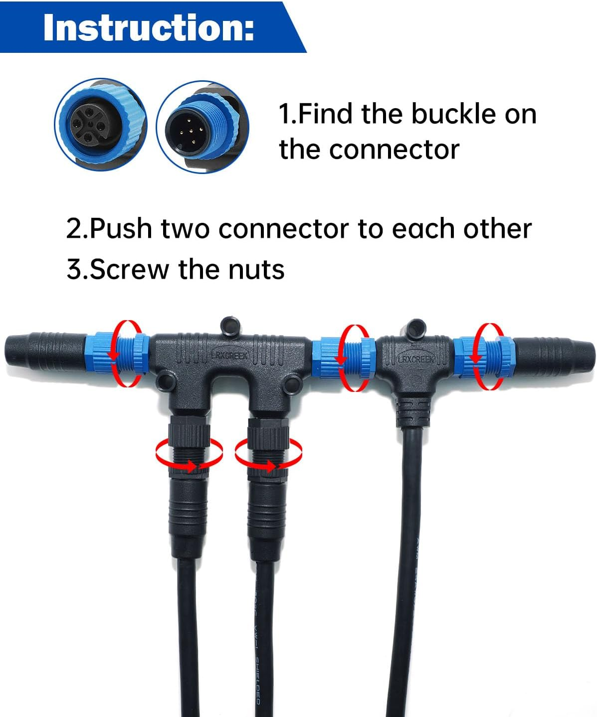 NMEA 2000 Starter Kit Marine NMEA 2K Network Accessories for GPS, Automotive, Boat, Marine Grade NMEA 2000 Backbone Cables Drop Cables Tees Terminators (Dual Device) image number 3