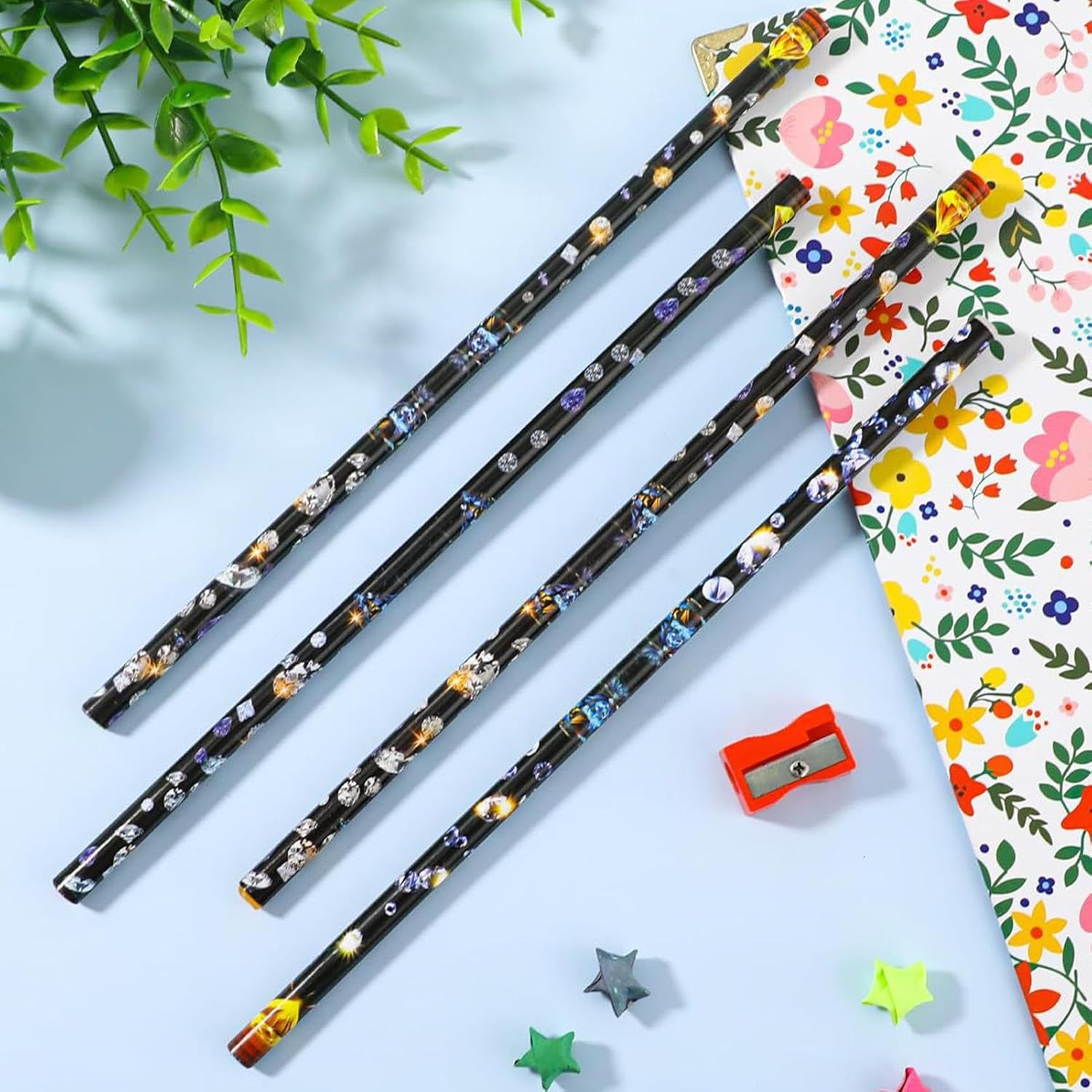 Rhinestone Picker Tool | Set of 4 Nail Dotting Tool,With Sharpener, Easy Pickup, Multi-Purpose Crafting Supplies for Costume Decoration Jewelry Making image number 5