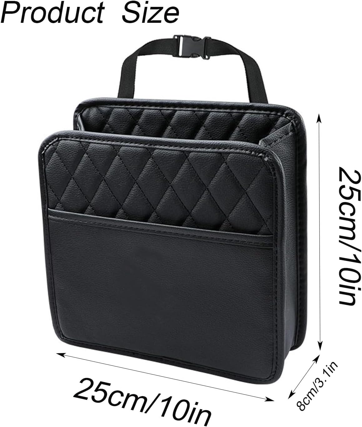 2 Pack Backseat Car Organiser, Car Net Pocket Handbag Holder Bag, Multi Pocket All Purpose Holder for Ipad, Cooler Bottles, Toys, Books, Tissues, Etc. image number 2