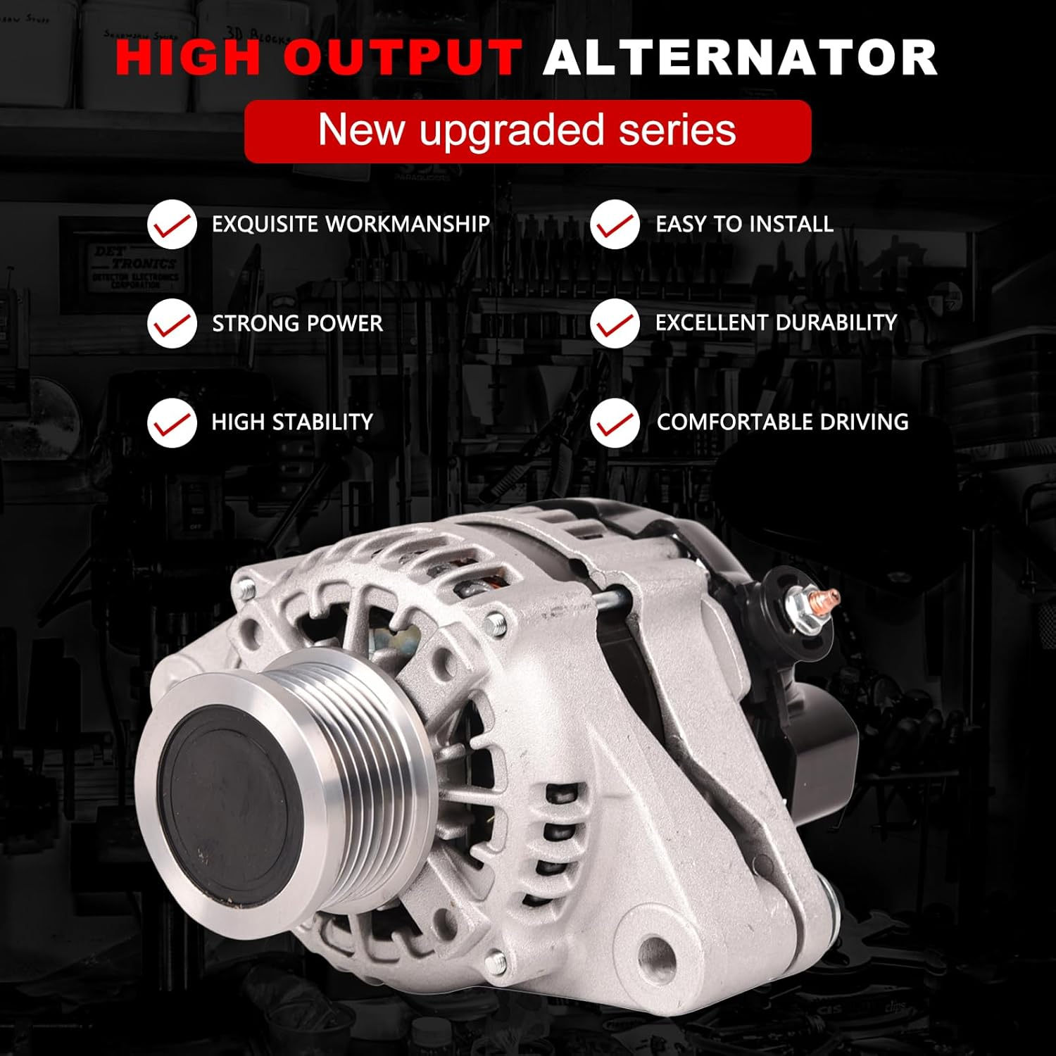 12V 80A 1KD-FTV Alternator Compatible with TOYOTA HILUX 2.5D D-4D;Compatible with TOYOTA VIGO 2005 image number 5