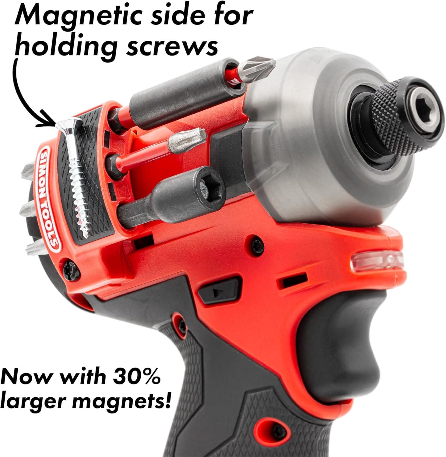 Simon Tools Magnetic Bit Holder for Milwaukee M12 Gen 2 Impact Driver & Drill - Milwaukee Bit Holder for M12