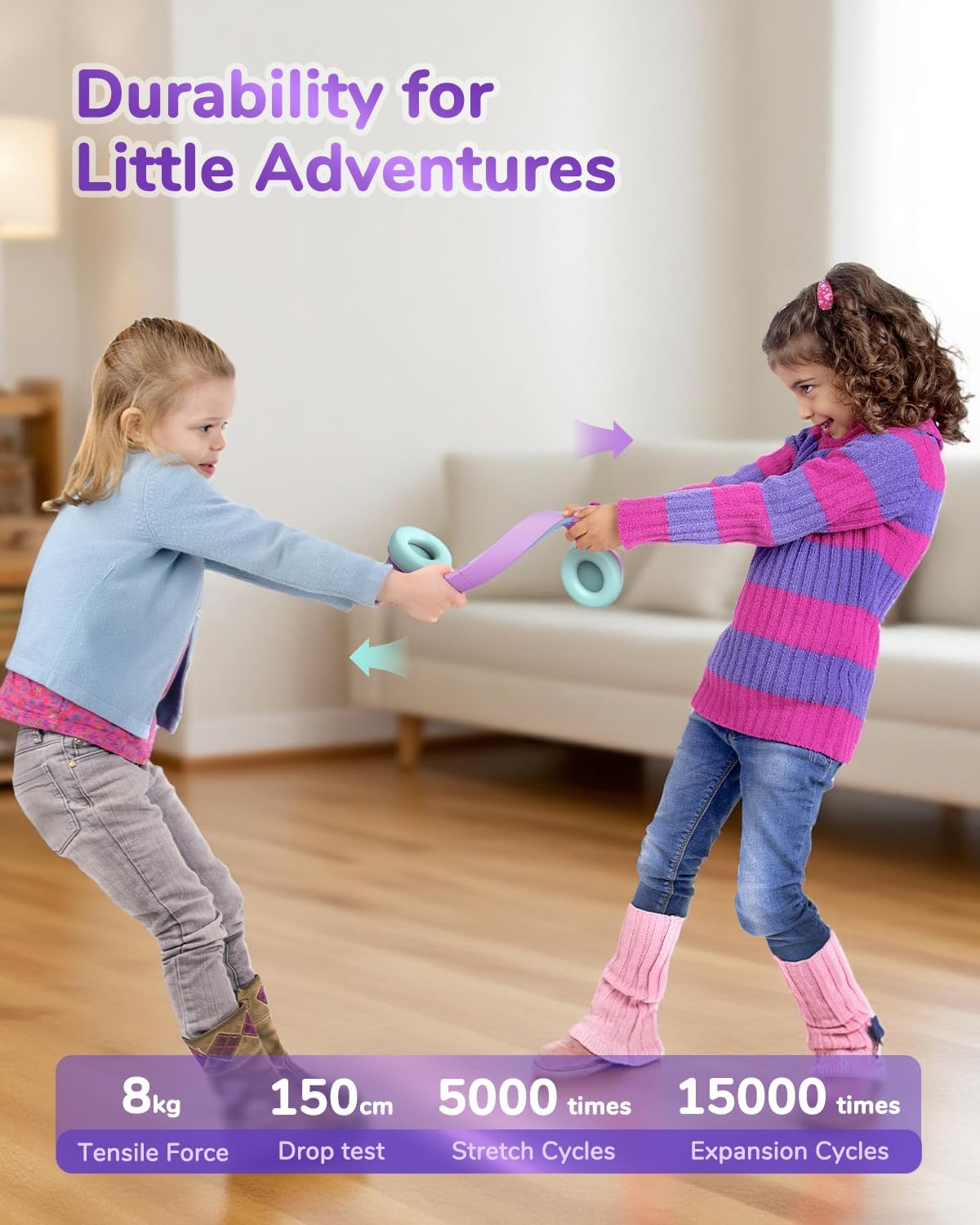 Iclever BTH26 Active Noise Cancelling Headphones Kids, 60H Play Time, Safe Volume 80Dba, Bluetooth5.4, Type C Fast Charging, Kids Bluetooth Headphones with Mic AUX Cord for Ipad Airplane (Purple) - Purple image number 2