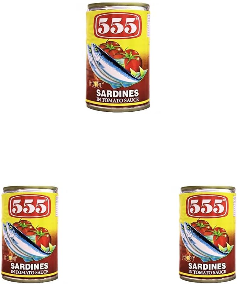 555 Sardines in Tomato Sauce Chilli 155G image number 1