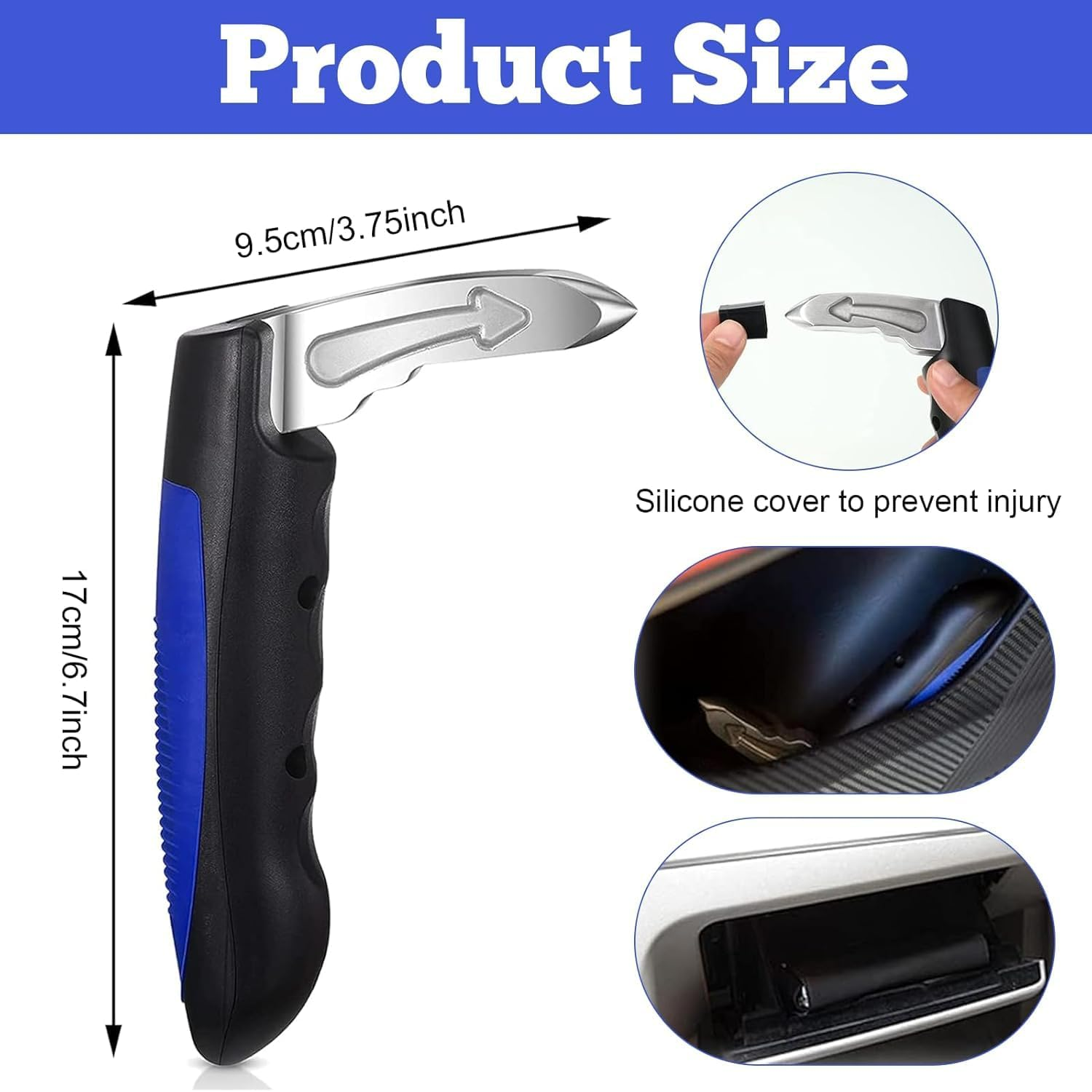 2PCS Car Handle Assist for Elderly,Portable Disabled Vehicle Armrest Aids, Multifunctional Car Handle Assist,Automotive Emergency Escape Tool, Window Breaker image number 5