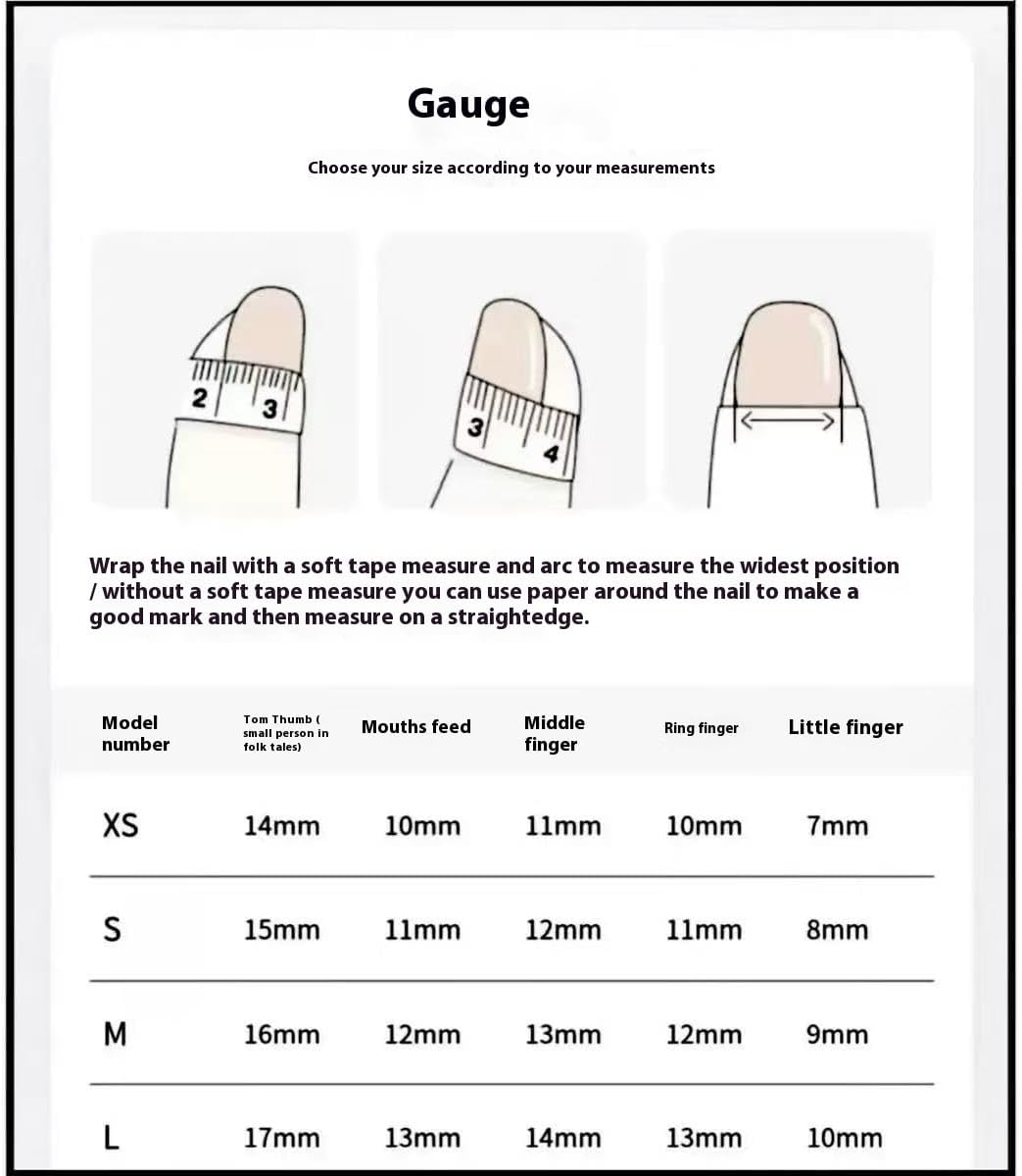 Sandanfine Christmas and New Year Style Handmade Fake Nails, Press on Fake Nails(Xs) image number 1