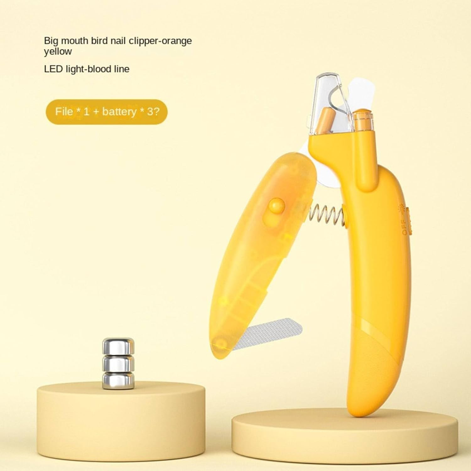 Dog Nail Clipper Professional Pet Grooming Trimmer Dog Nail Clippers for Large Dogs Cat Nail Clipper with Dog Nail File Safety Lock to Prevent over Cutting, 10.5X6.2X1.5Cm/293(J) - A1 image number 7