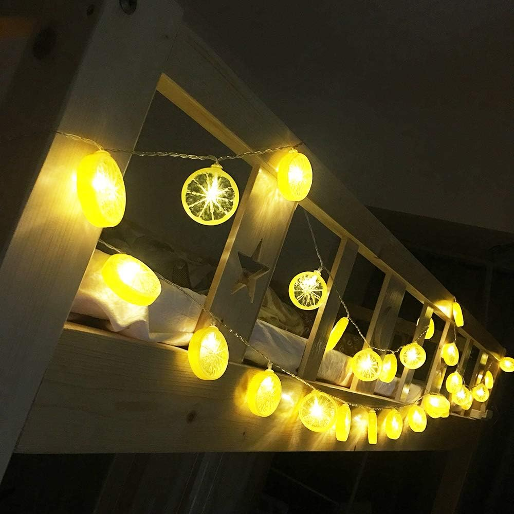 Ghost Baby Kids Cute Lemon Lamp Room Light Corridor Decor Small Night Light (Warm White) Halloween Christmas Holiday String Lights 20 Lamps with Battery Powered Party Classroom Decorations image number 3