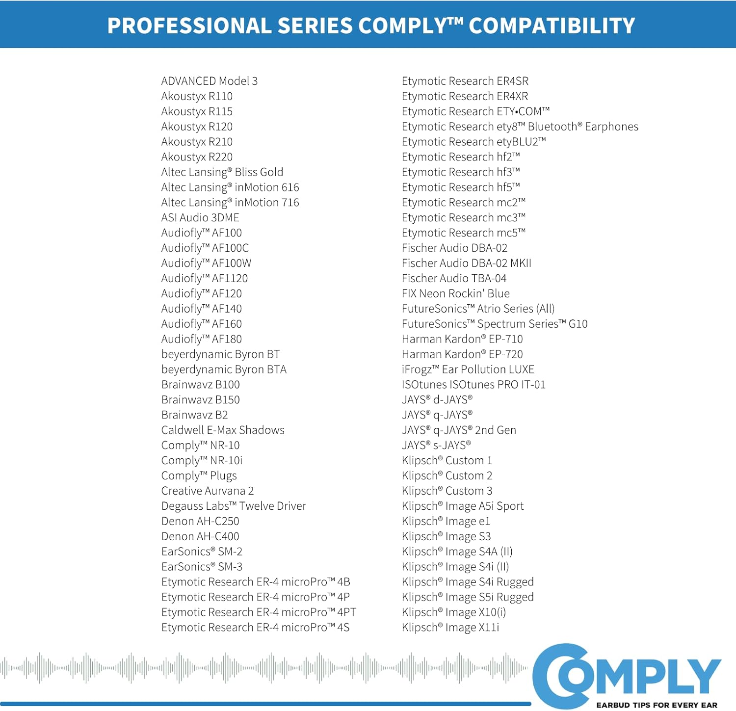 Comply 40-10106-11 Foam Premium Earphone Tips - Professional P-Series (Medium, Black, 3-Pair) image number 4