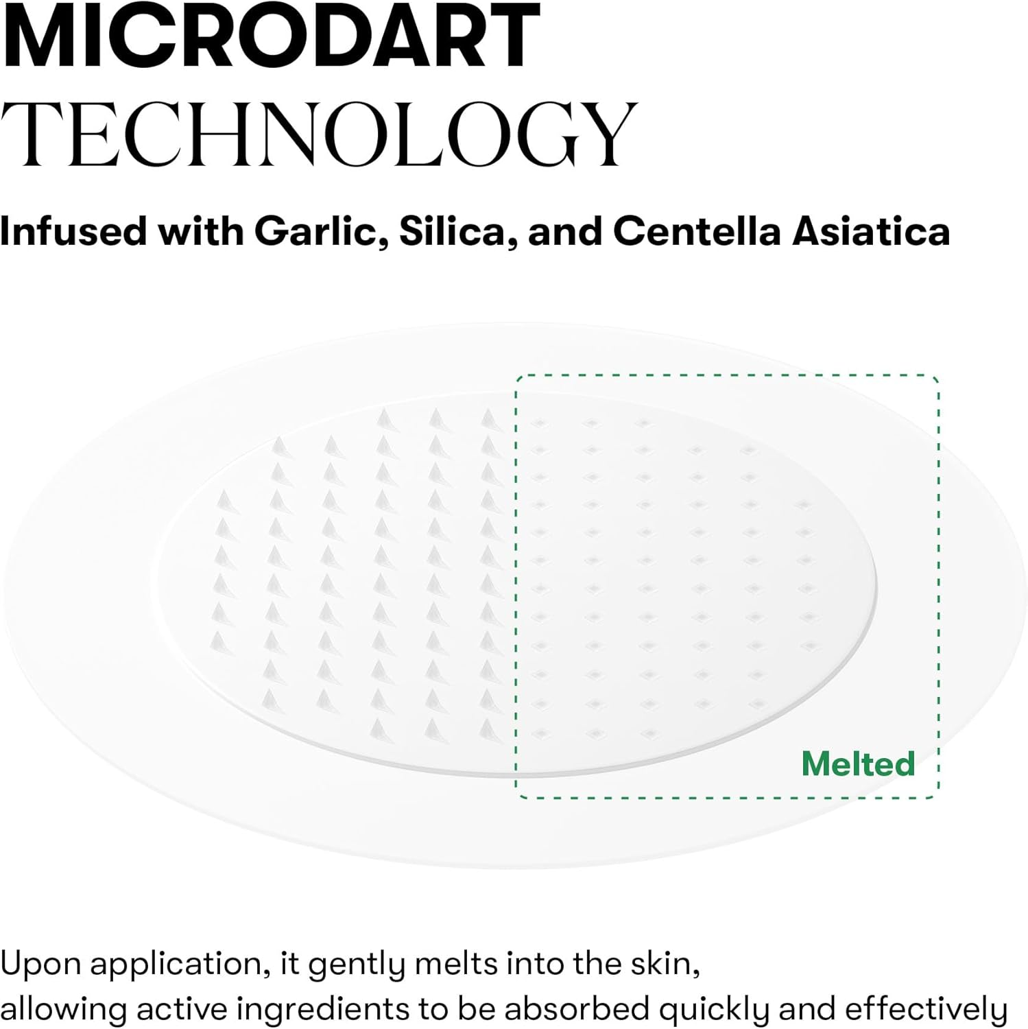 VT COSMETICS Garlic AC Reedle Shot Point Patch, Spot Patch for Early-Stage Blemishes (9 Patches) image number 4
