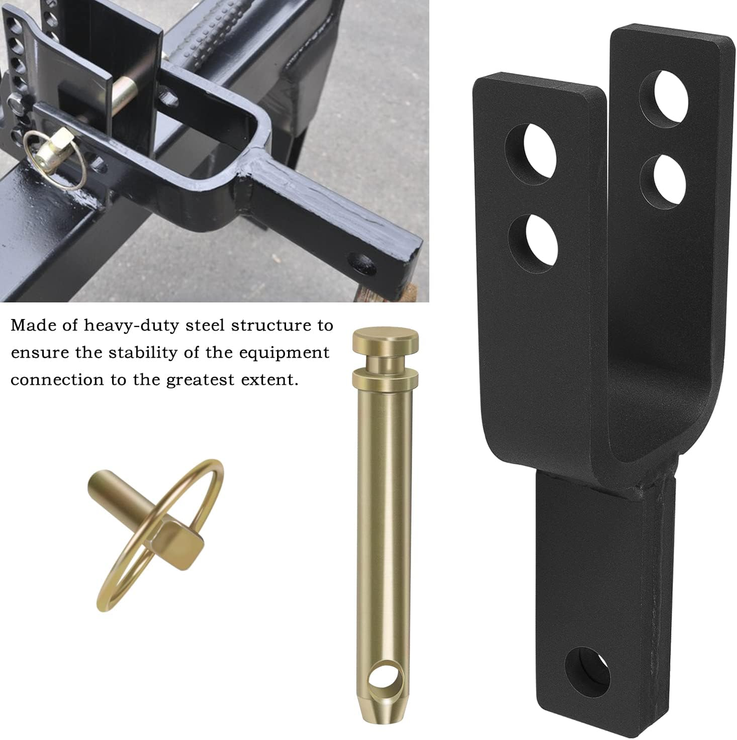 Versatile Quick Hitch Adapter Used to Adjust Top Link Bracket Movements for Category 1 Top Link image number 6