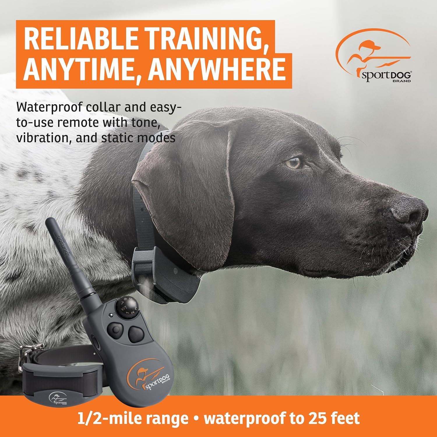 Sportdog Brand Sporthunter 825X Remote Trainer - Rechargeable Dog Training Collar with Shock, Vibrate, and Tone - 1/2 Mile Range - SD-825X image number 4