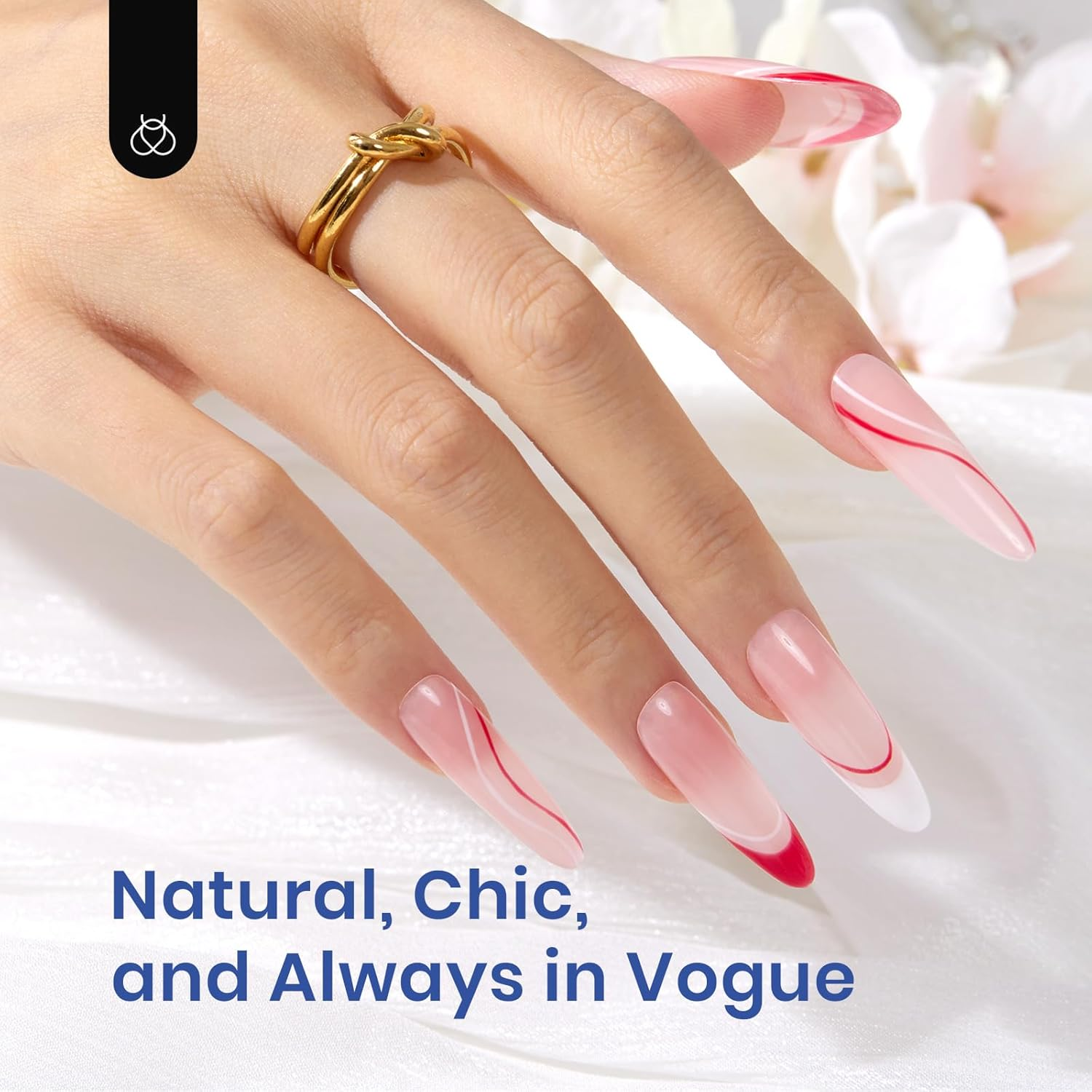 Beetles Gel Nail Kit Gel Nail Polish Nail Extension Kit 500Pcs Long Almond Pre Shaped Clear Full Cover False Nail Tips with 5 in 1 Nail Glue and Innovative Led Nail Lamp for Nail Art Diy Home Manicure image number 3