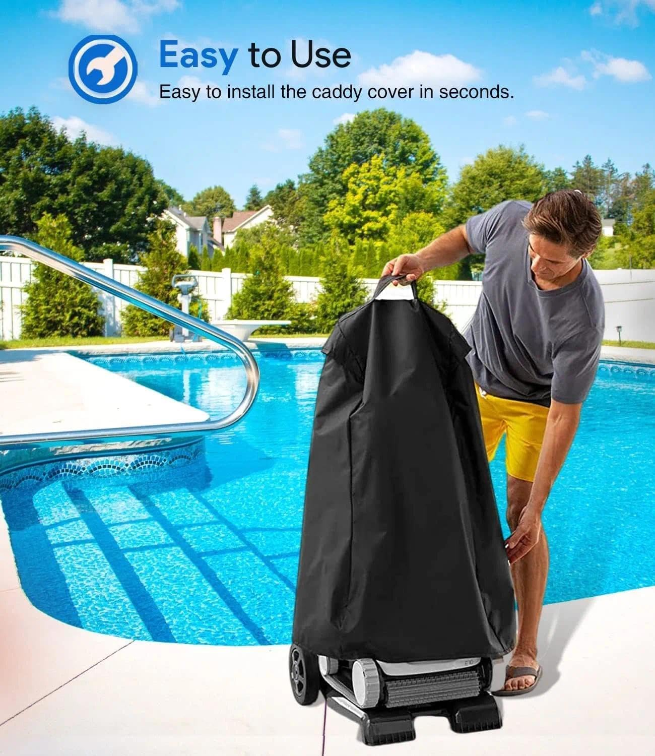 Pool Cleaner Cover, Universal Fit Waterproof Storage Bag,Compatible with Popular Models.High-Intensity Fabric, Suitable for Pool Equipment, Dolphin, Polaris, Hayward, Smart, AIPER &ndash; CRFY image number 1