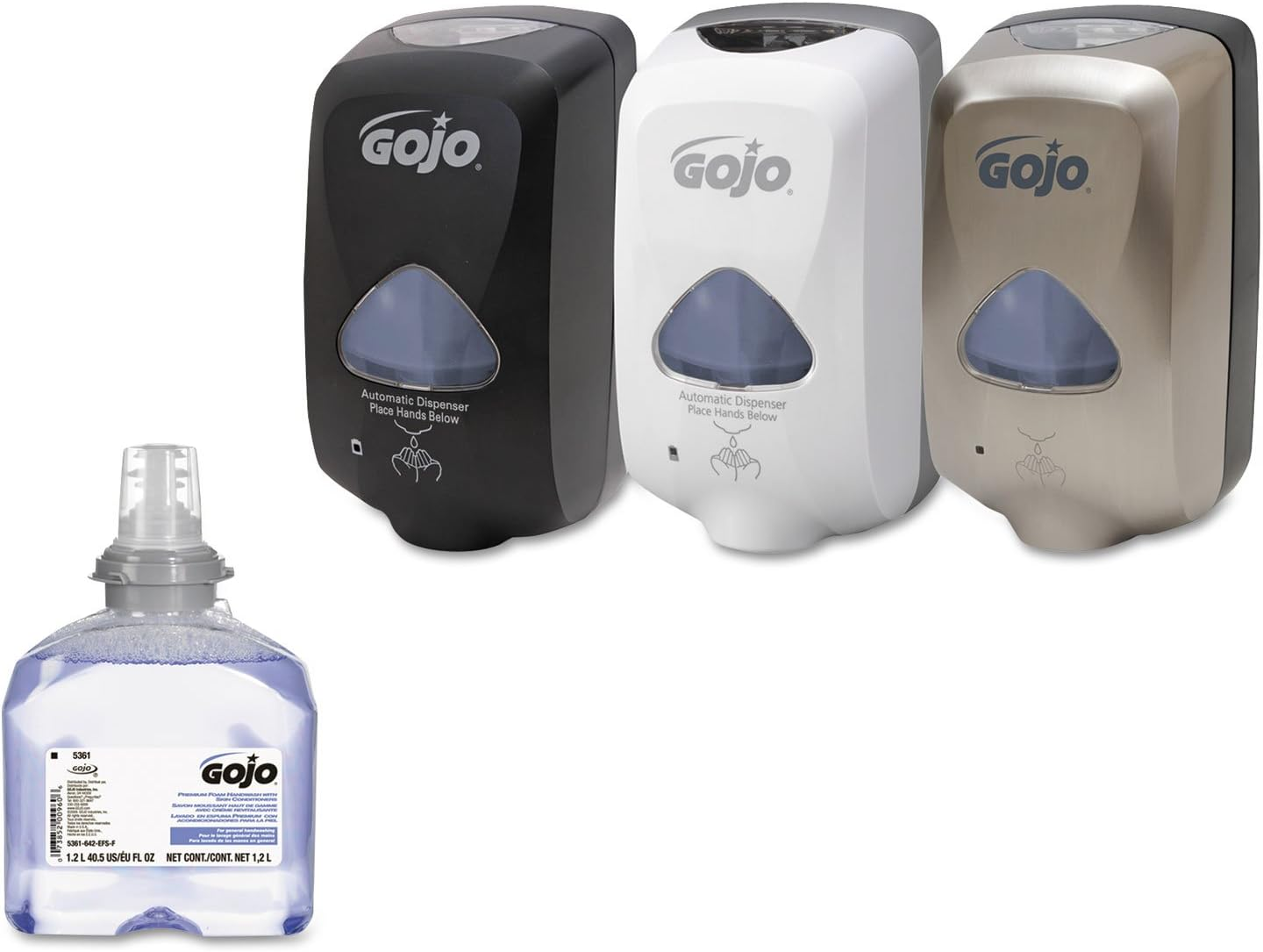 GOJO 536102 TFX Luxury Foam Hand Wash, Fresh Scent, Dispenser, 1200Ml, 2/Carton image number 5