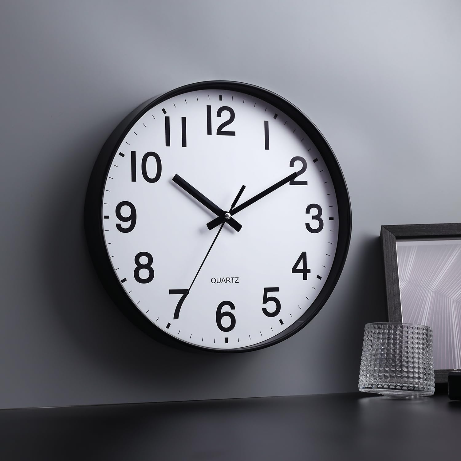 12 Inch round Wall Clock Silent & Non-Ticking Simple Wall Clock Operated for Living Room Bedroom Kitchen(30 Cm/ 12")&hellip; image number 5