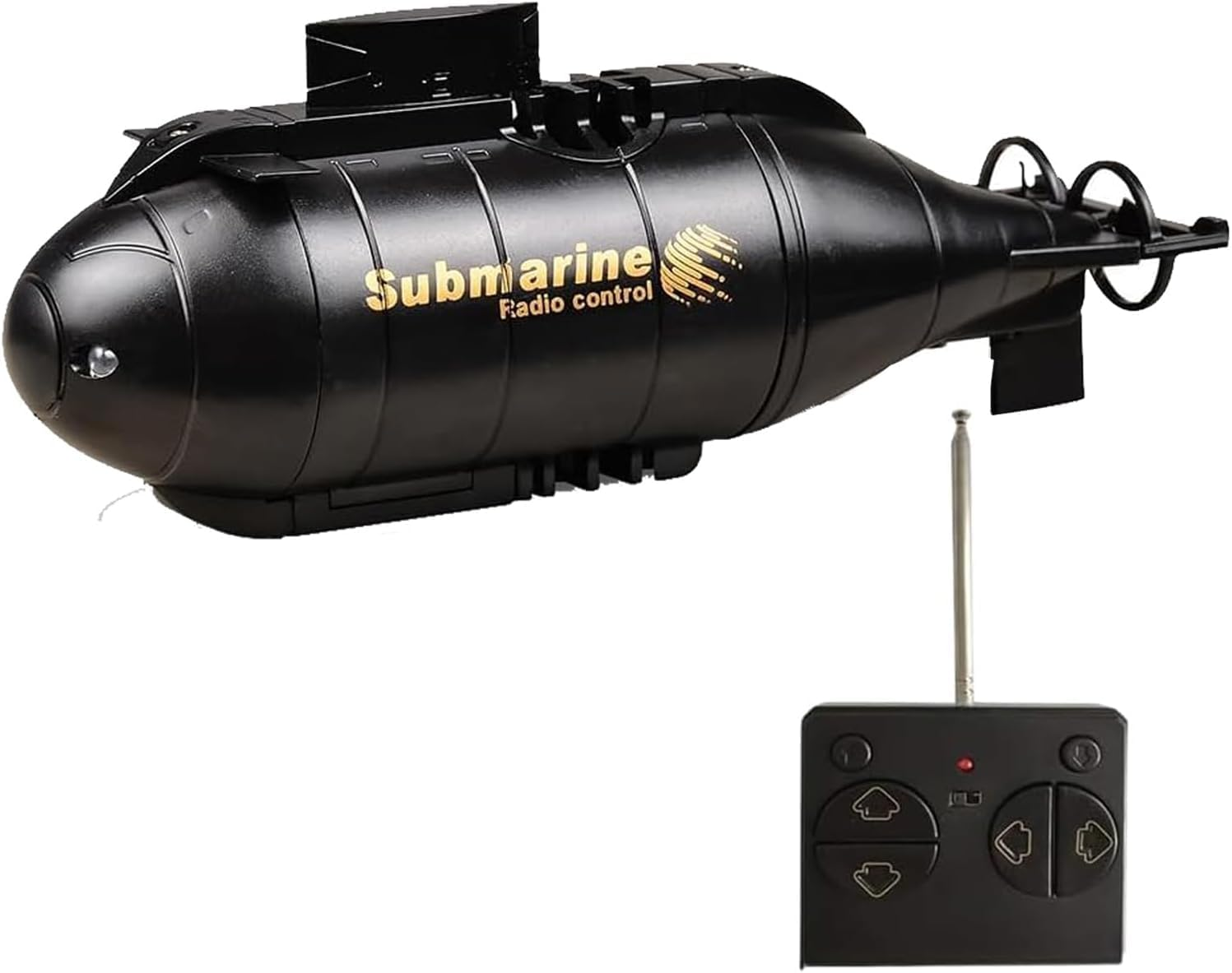 7JI RC Submarine Toy, Underwater Boat 360&deg; Rotatable High Speed Electric Water Toys,Remote Contriol Submarine for Kids Gift-Black image number 3