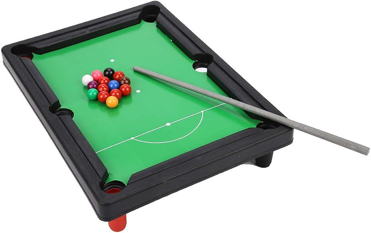 High Simulation Mini Snooker Game Set Mini Pool Table, Portable Small Size 13X9.5X2.6Inch Tabletop Pool, Lightweight for Praty for Family Playing image number 6