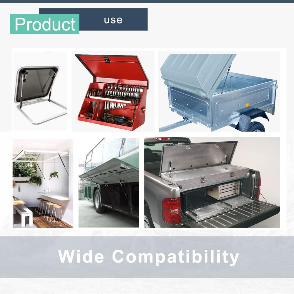 URSA 4X4 Heavy Duty 2 X Gas Struts 315Mm 300N 8Mm Shaft for Caravan, Trailer, Canopy, Toolbox, Window Strut Spring image number 2