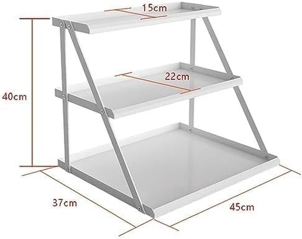 Snack Storage Rack Storage Baskets， Retail Display Rack Countertop Snack Stand Organizer Shelf(White) image number 6