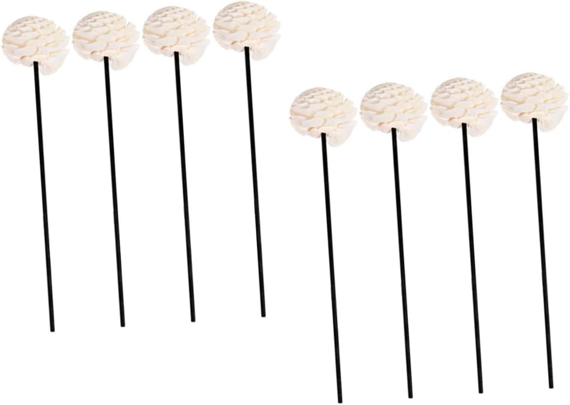 8Pcs Diffuser Flower Sticks Dried Flower Essential Oil Reed Diffusers Home Aromatherapy Decor image number 5