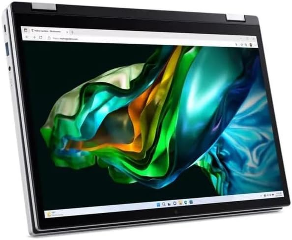 Acer Aspire 3 Spin 14 Convertible Laptop, 14" 1920 X 1200 WUXGA IPS Touch Display, Intel Core I3, Intel UHD Graphics, 8GB LPDDR5, 256GB SSD, Wi-Fi 6, Win 11 Home in S Mode, Silver, A3SP14-31PT-38YA image number 1