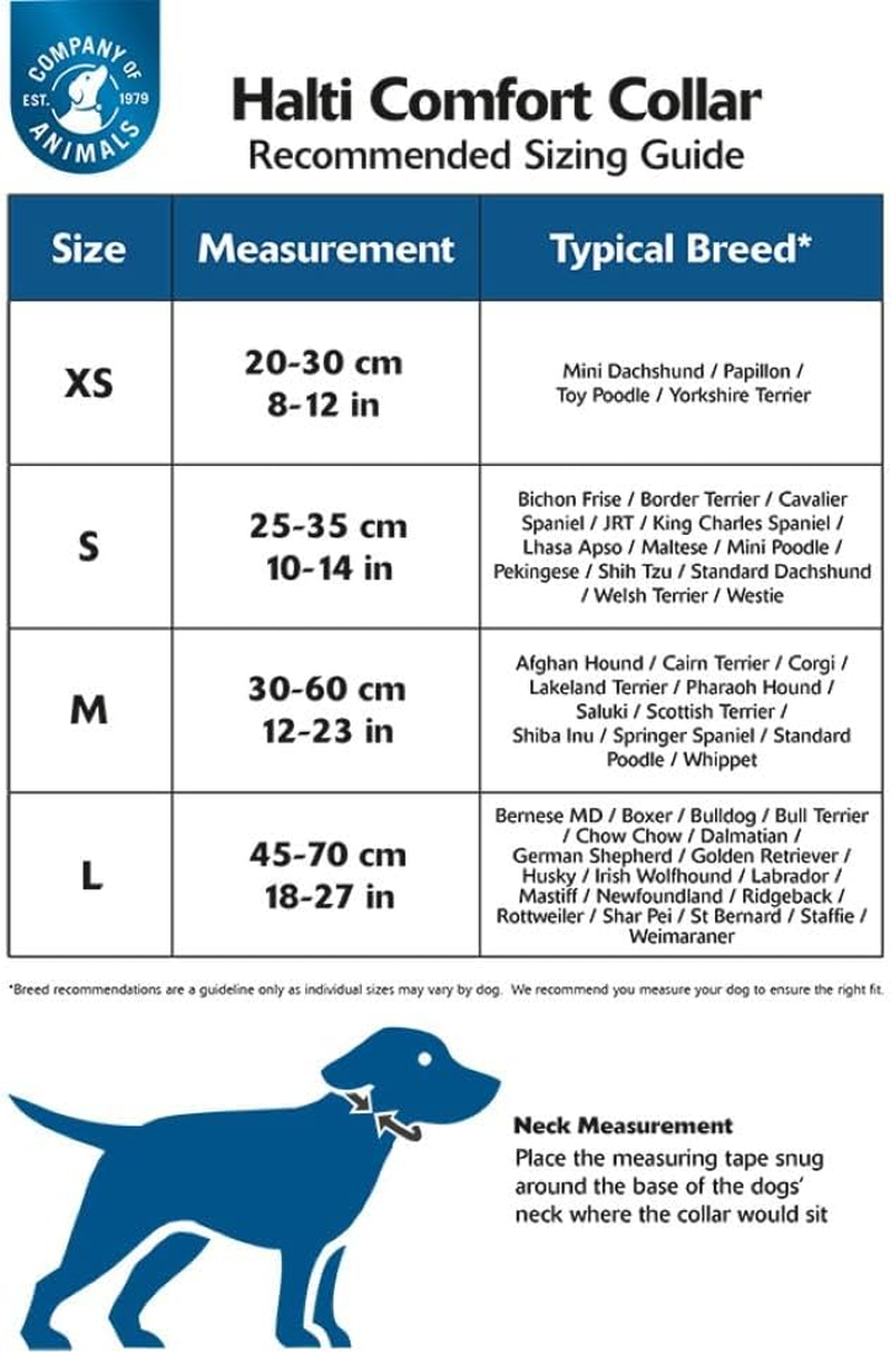 HALTI Comfort Collar - Nylon and Neoprene-Padded Comfy Dog Collar, Reflective, Easy to Fit & Use. Colourful Two-Tone Design, Suitable for Small Dogs and Puppies (Size XS, Black) image number 2