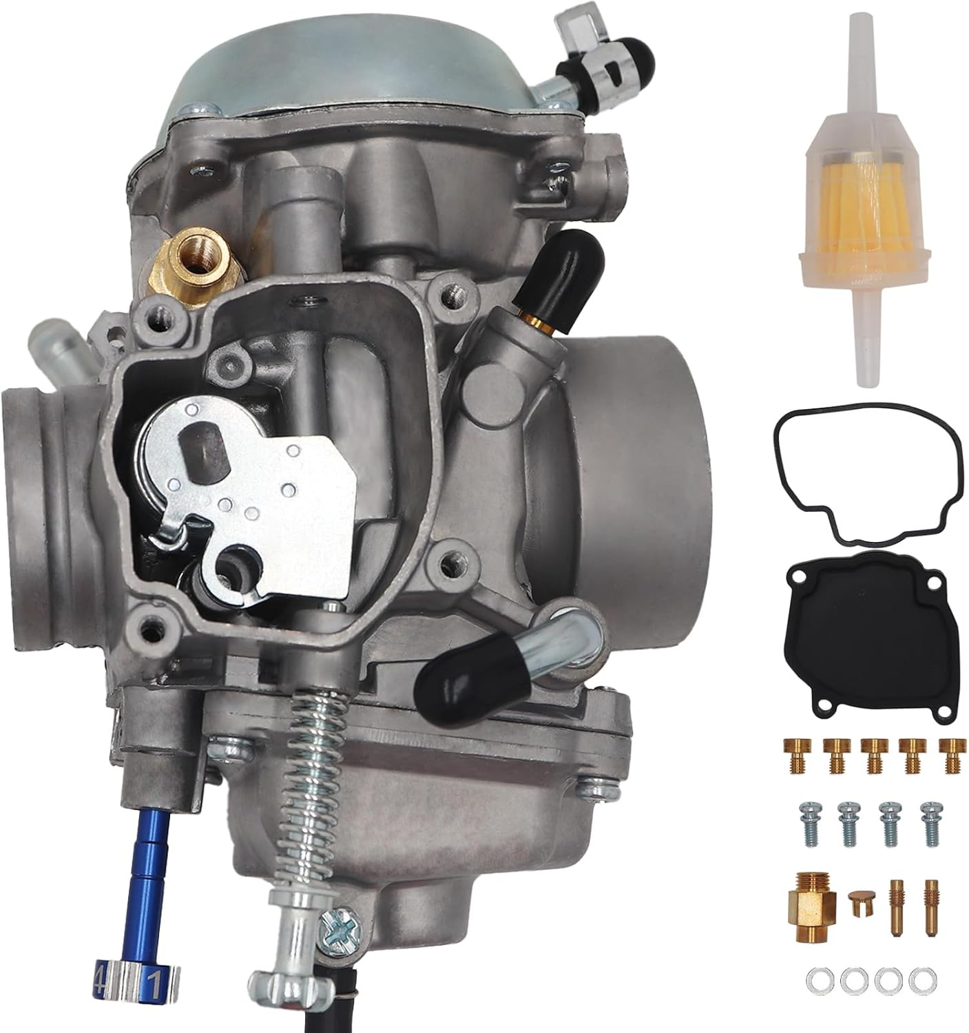 JIK Carburetor Carb for Polaris Magnum 325 330 425 500 Sportsman 300 400 500 600 700 Hawkeye Ranger 500 Trail Boss 325 330 Trail Blazer 330 ATV Quad (Blue) - Red image number 6