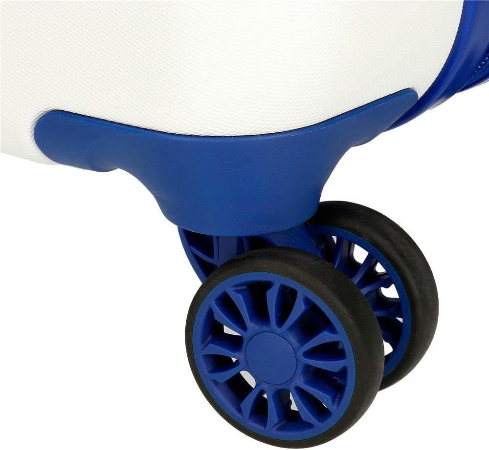 Roll Road Little Me Happy Cabin Suitcase White 33X50X20Cm Hard ABS Combination Lock Side 28.4L 2Kg 4 Double Wheels Hand Luggage, White, Cabin Suitcase, White, Cabin Suitcase image number 5