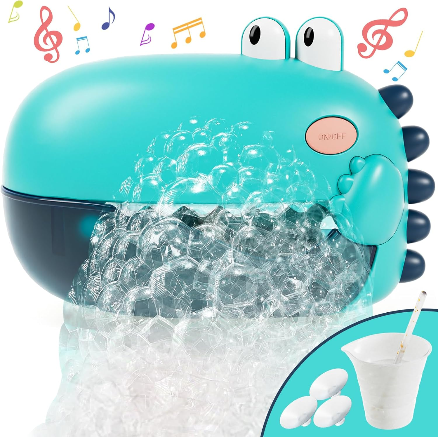 Lehoo Castle Bath Bubble Machine，Bath Toys with 12 Songs, Baby Bubble Bath Toy, Bubble Maker for Bath, Toys for Toddler Boys Girls (250Ml) image number 2