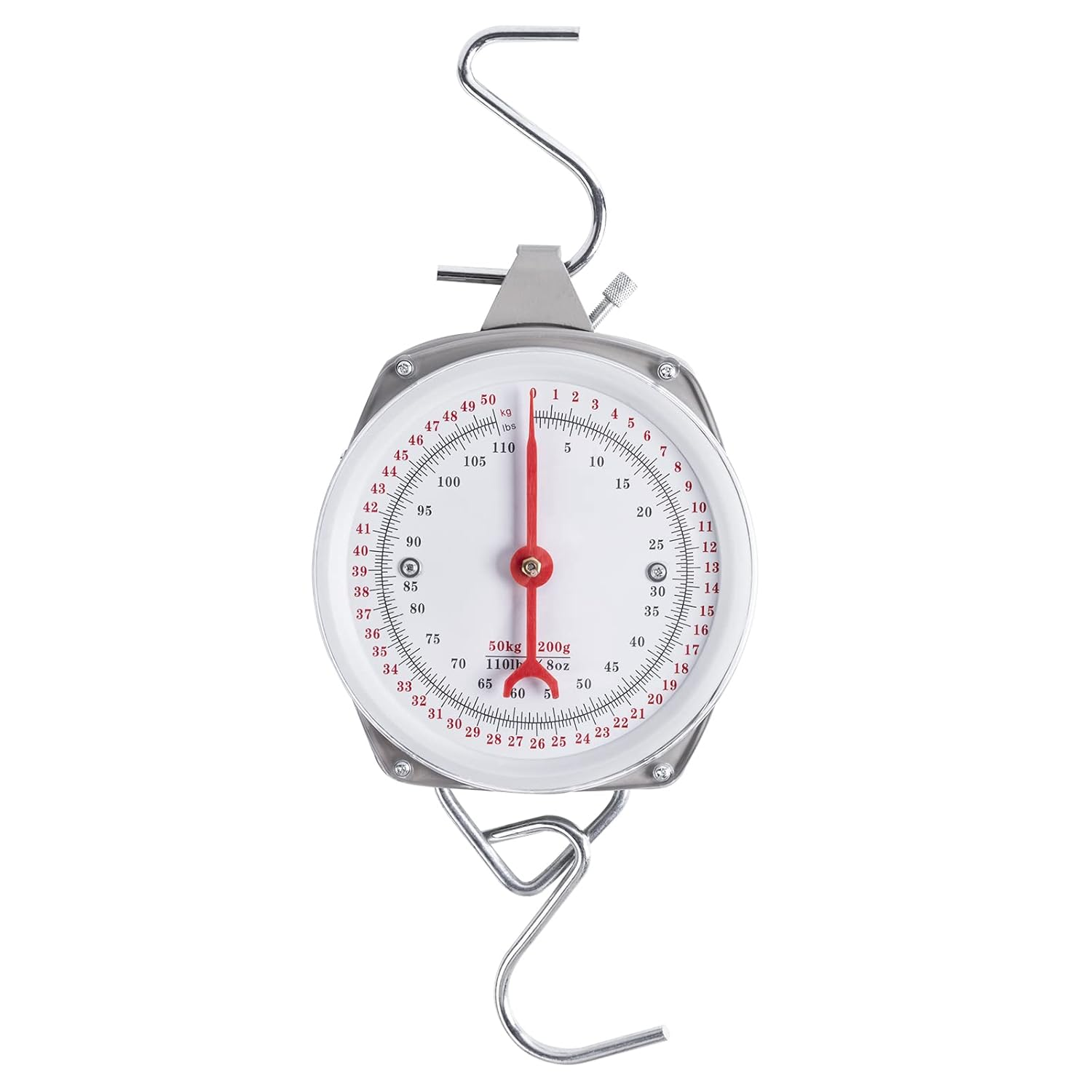 Mechanical Hanging Scales 440Lb/200Kg, Calf Sling and Hanging Weight Scale 2 in 1 Kit, Weighing Sling for Calves Lambs Goats Newborn Livestock Dogs, High Accuracy Spring Dial Weight Scale