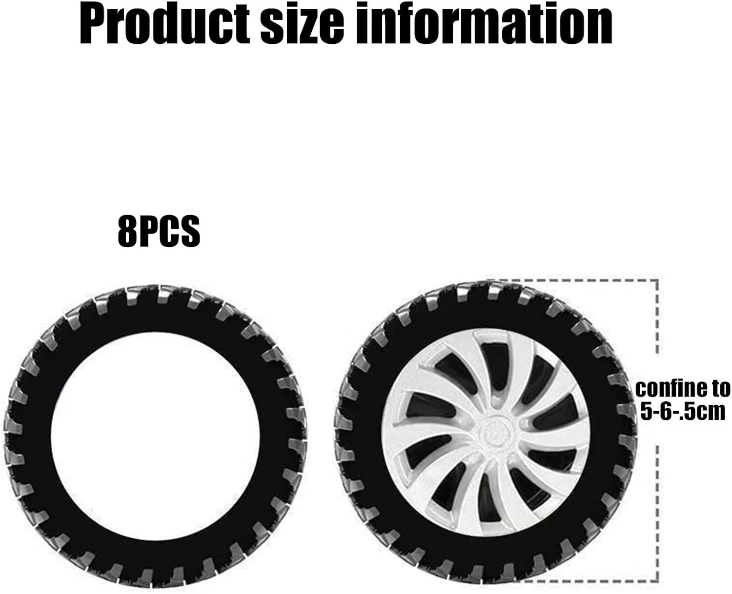 BGENHPON Luggage Wheels Cover Dustproof Anti-Noise Shock Absorption Universal Silicone Protector for Travel Suitcase 8Pcs Black image number 5