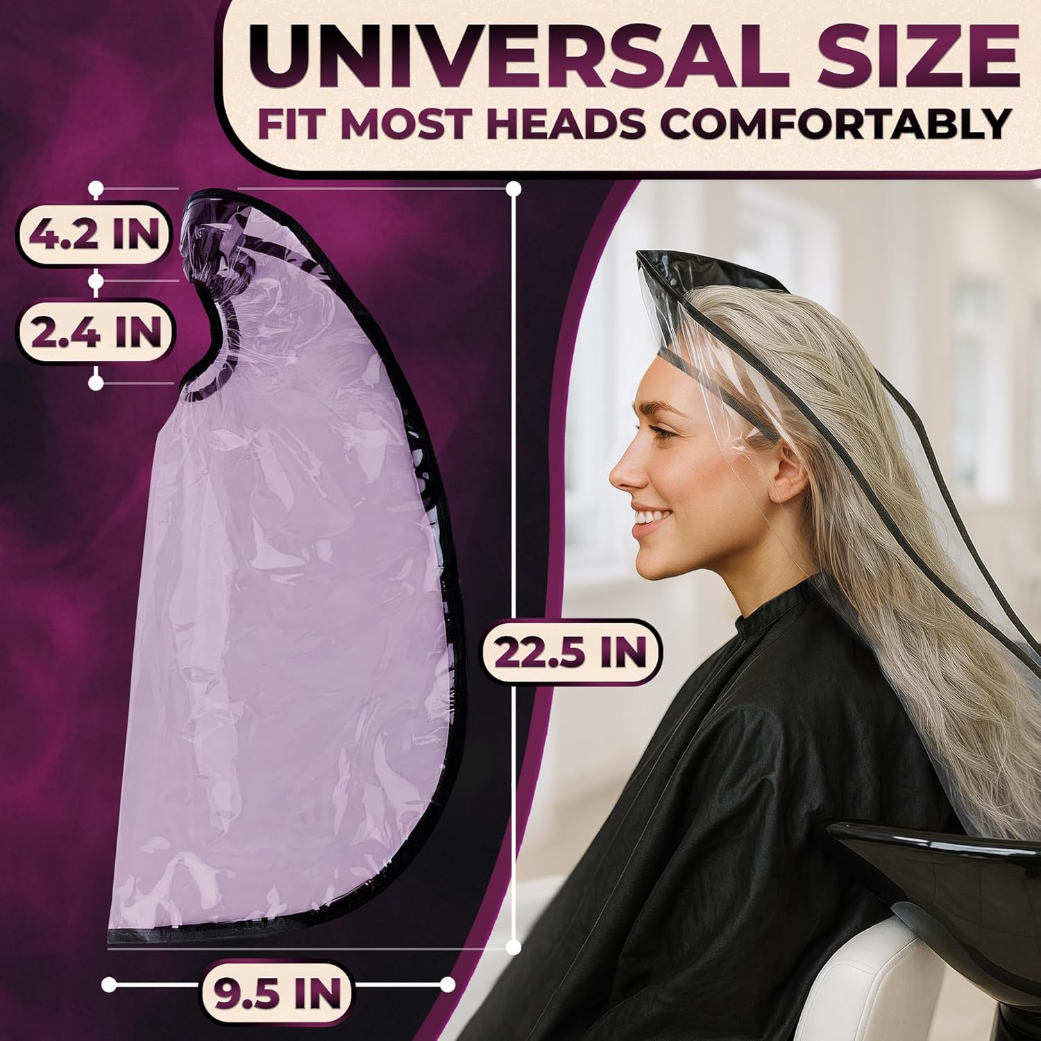 AZZORI Professional Salon Grade Easy Hair Washing Funnel Anti-Spill Proof Suit for Salons with Elderly, Handicapped, Disabled Clients image number 3