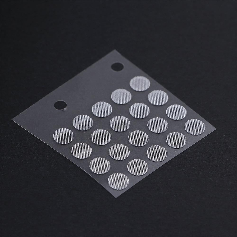 Squarezhenbo 20 Pieces Dust Network Shell Steel Mesh Sound Outlet In-Ear Dustproof Headphone Mesh Filter 4Mm Headphone Parts White image number 2