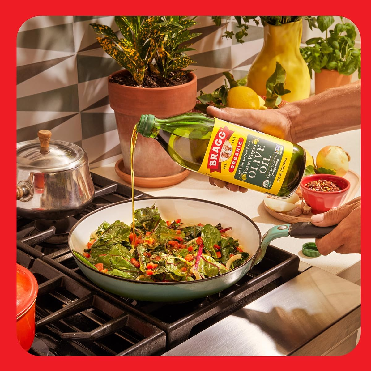 Bragg Organic Cold Pressed Olive Oil, 946 Ml image number 2